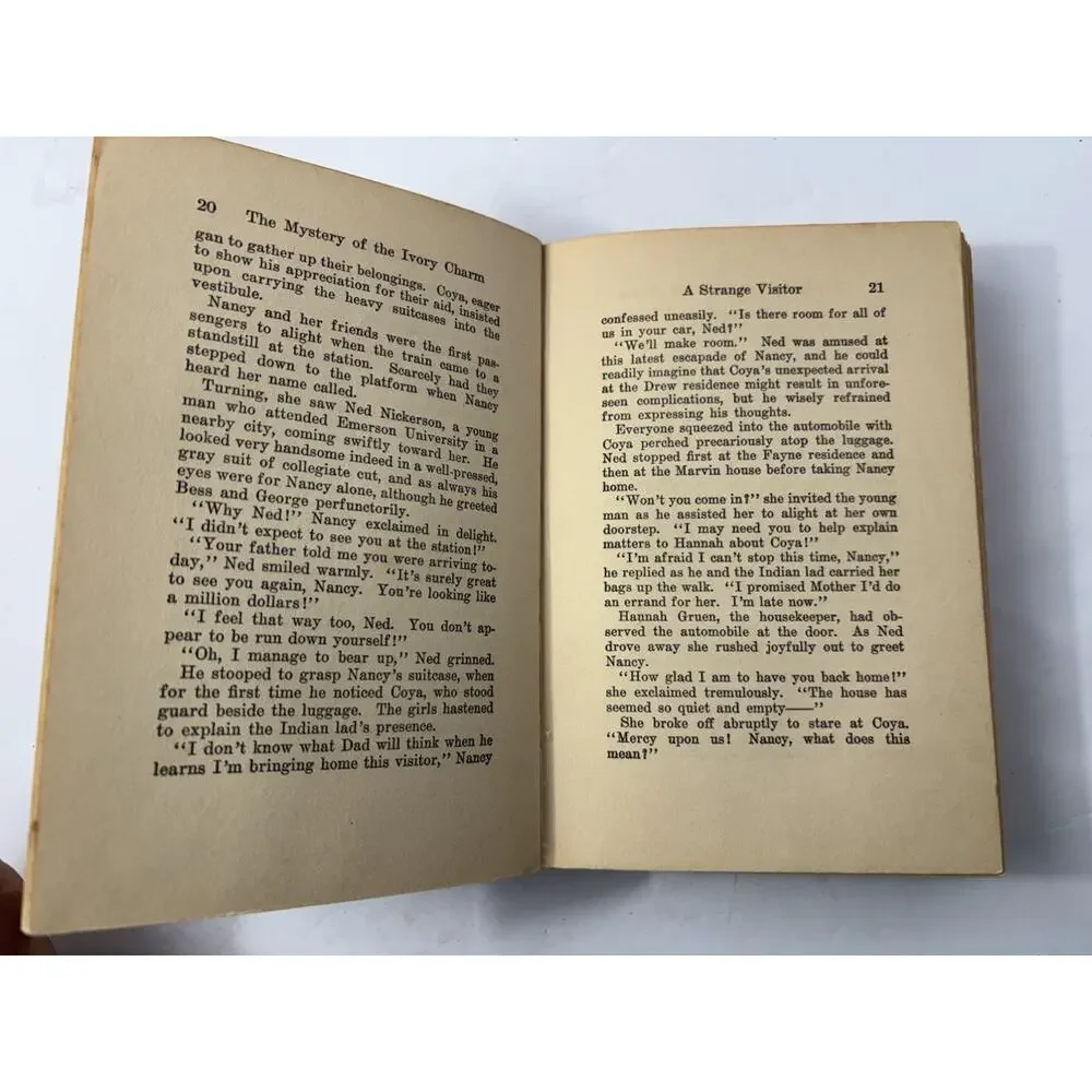 1936 Nancy Drew: The Mystery of the Ivory Charm | Carolyn Keene HC 1st Edition